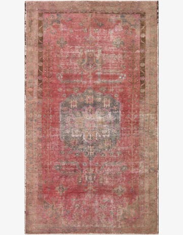 5' 1 x 8' 7 Hand Knotted Ultra Vintage Persian Wool Rug