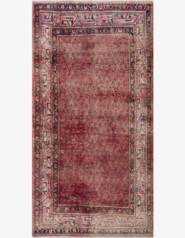 3' 6 x 6' 8 Hand Knotted Ultra Vintage Persian Wool Rug