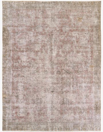 8' 4 x 11' 1 Hand Knotted Ultra Vintage Persian Wool Rug