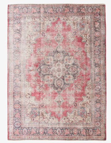 8' x 11' Hand Knotted Ultra Vintage Persian Wool Rug
