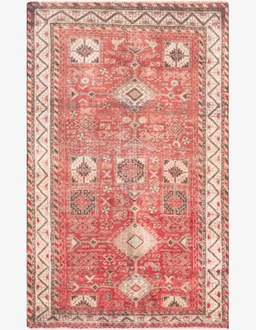 2' 9 x 4' 5 Hand Knotted Ultra Vintage Persian Wool Rug