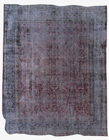 9' 10 x 12' 5 Hand Knotted Ultra Vintage Persian Wool Rug