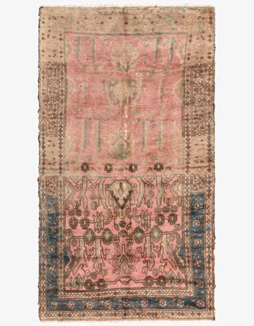 3' x 5' 7 Hand Knotted Ultra Vintage Persian Wool Rug