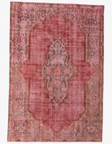 7' 7 x 11' 1 Hand Knotted Ultra Vintage Persian Wool Rug