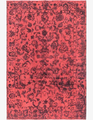 6' 5 x 9' 5 Hand Knotted Ultra Vintage Persian Wool Rug