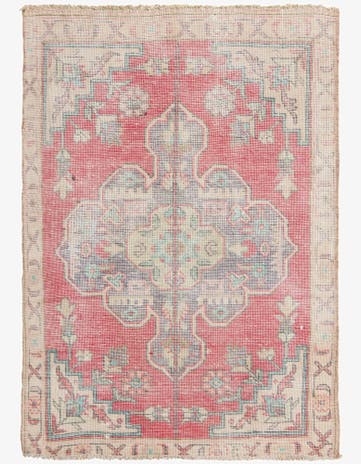 2' 10 x 4' 3 Hand Knotted Ultra Vintage Persian Wool Rug