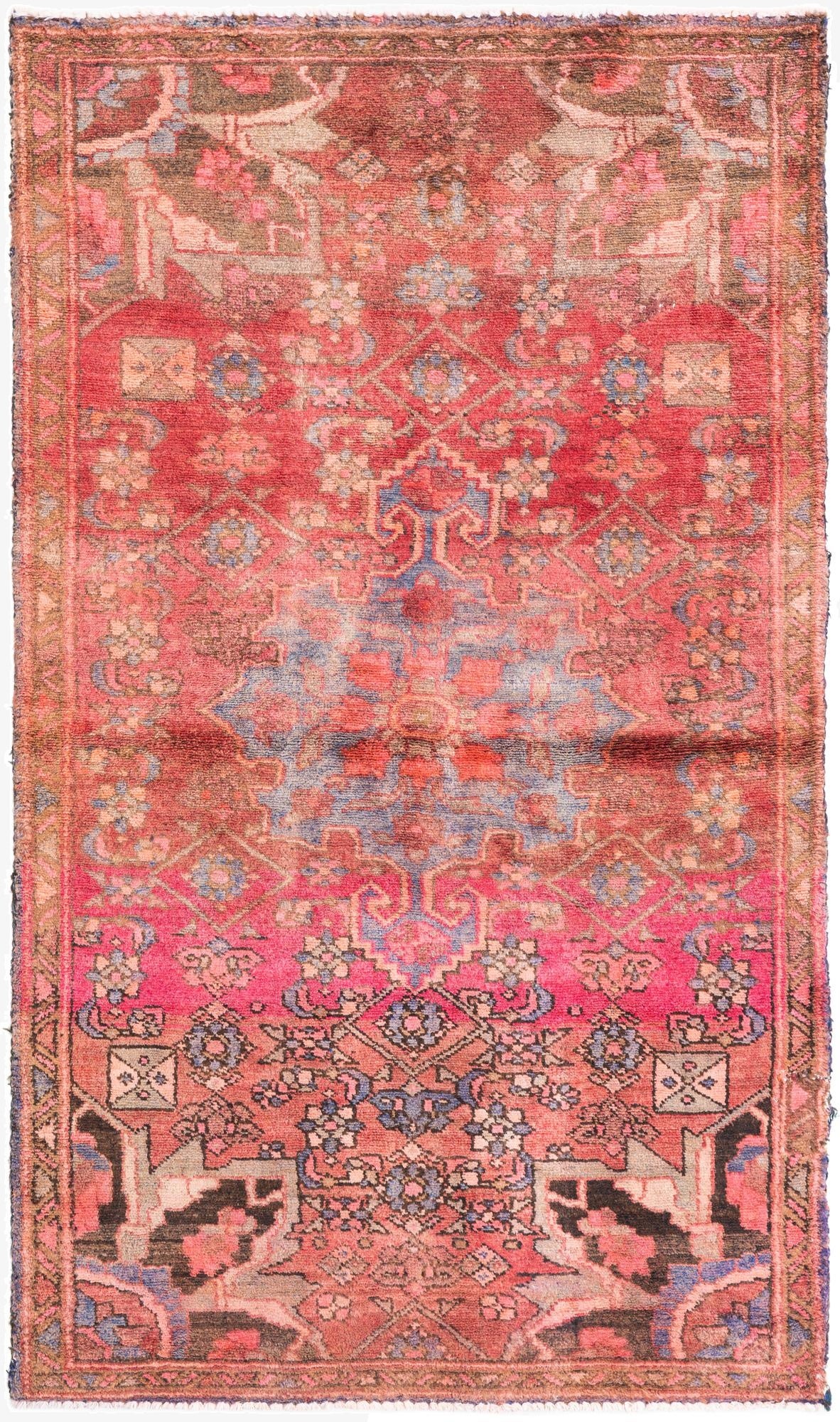 3' 5 x 6'  Hand Knotted Ultra Vintage Persian Wool Rug
