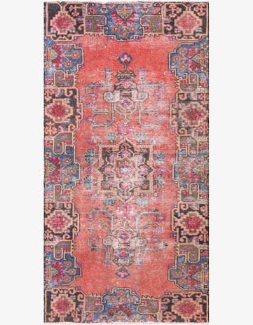 3' 6 x 6' 9 Hand Knotted Ultra Vintage Persian Wool Rug