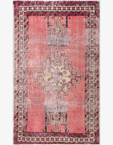 3' 10 x 6' 6 Hand Knotted Ultra Vintage Persian Wool Rug
