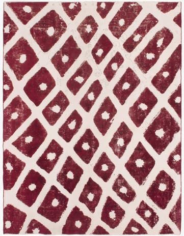 8' 10 x 11' 9 Hand Knotted Ultra Vintage Persian Wool Rug