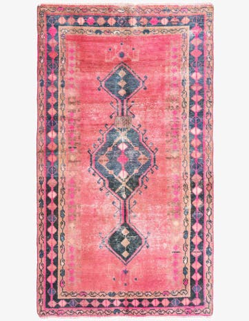 4' 2 x 7' Hand Knotted Ultra Vintage Persian Wool Rug