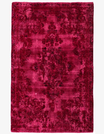 4' 5 x 6' 10 Hand Knotted Ultra Vintage Persian Wool Rug