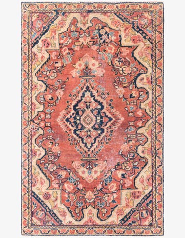 3' 3 x 5' 6 Hand Knotted Ultra Vintage Persian Wool Rug