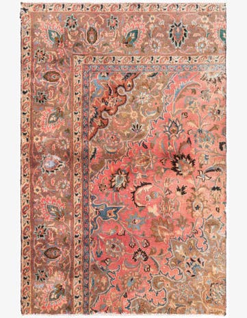 3' 9 x 5' 10 Hand Knotted Ultra Vintage Persian Wool Rug