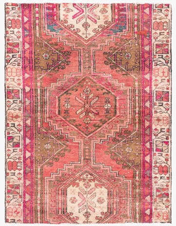 3' 3 x 4' 2 Hand Knotted Ultra Vintage Persian Wool Rug