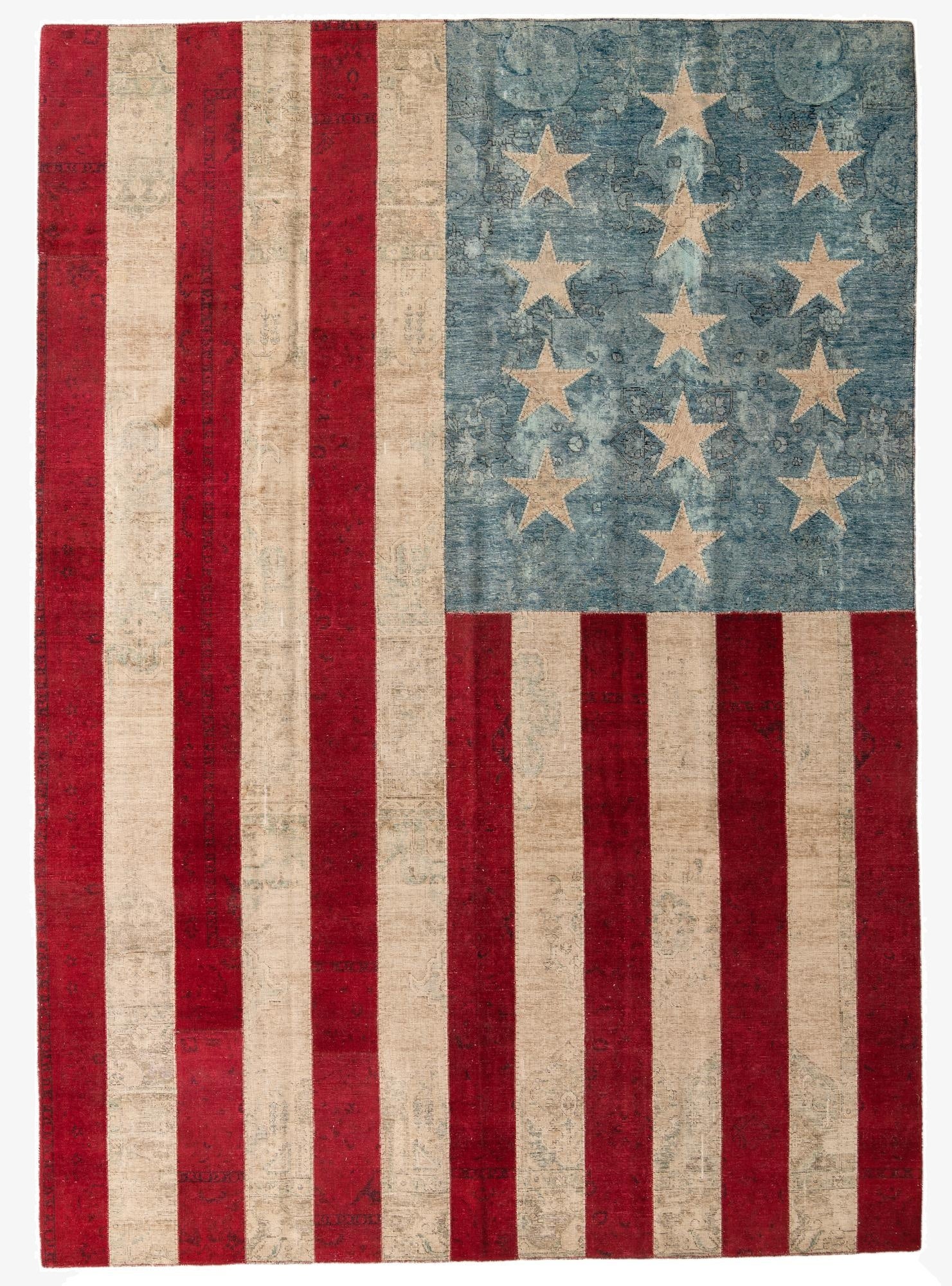 10' x 14' 1 Hand Knotted Ultra Vintage Persian Wool Rug