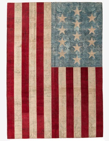 10' x 14' 1 Hand Knotted Ultra Vintage Persian Wool Rug