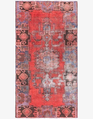 4' x 7' 6 Hand Knotted Ultra Vintage Persian Wool Rug