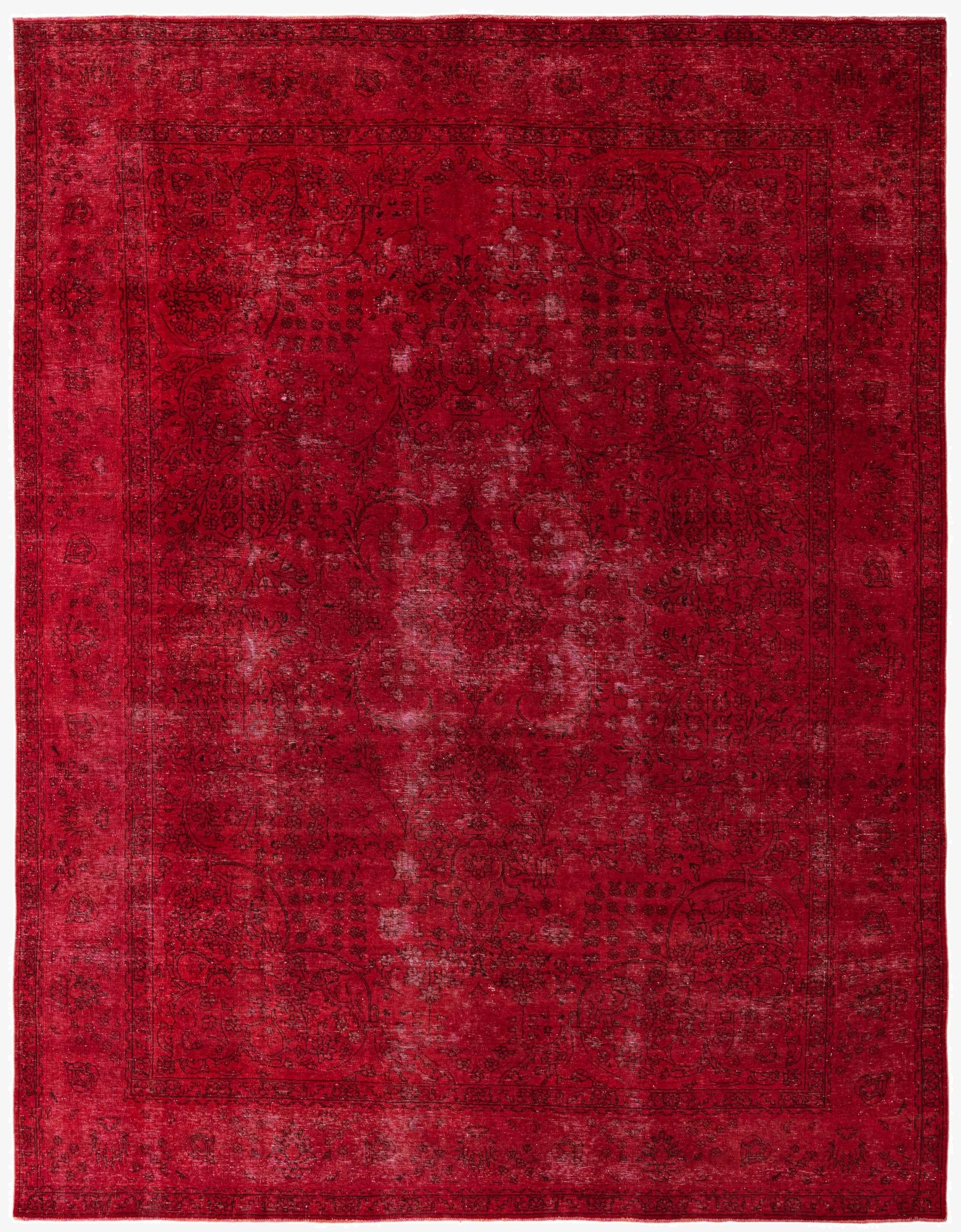 9' 6 x 12' 7  Hand Knotted Ultra Vintage Persian Wool Rug