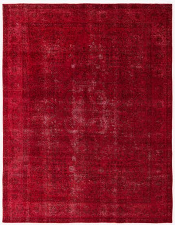 9' 6 x 12' 7 Hand Knotted Ultra Vintage Persian Wool Rug