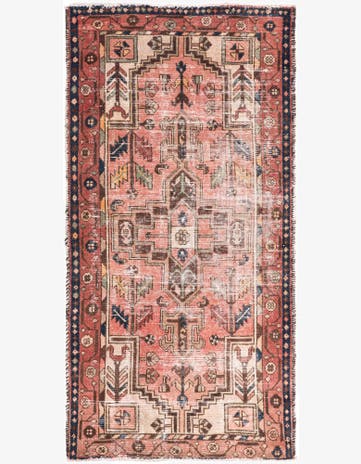 3' 3 x 6' 5 Hand Knotted Ultra Vintage Persian Wool Rug