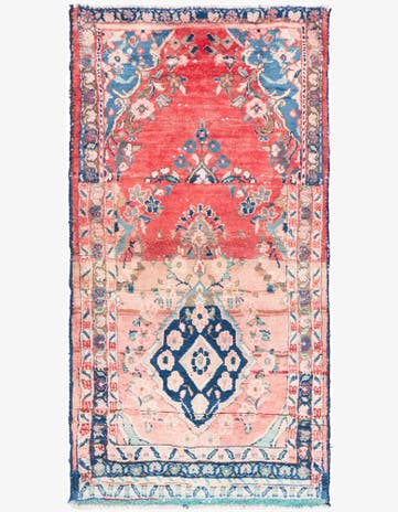 2' 5 x 4' 8 Hand Knotted Ultra Vintage Persian Wool Rug
