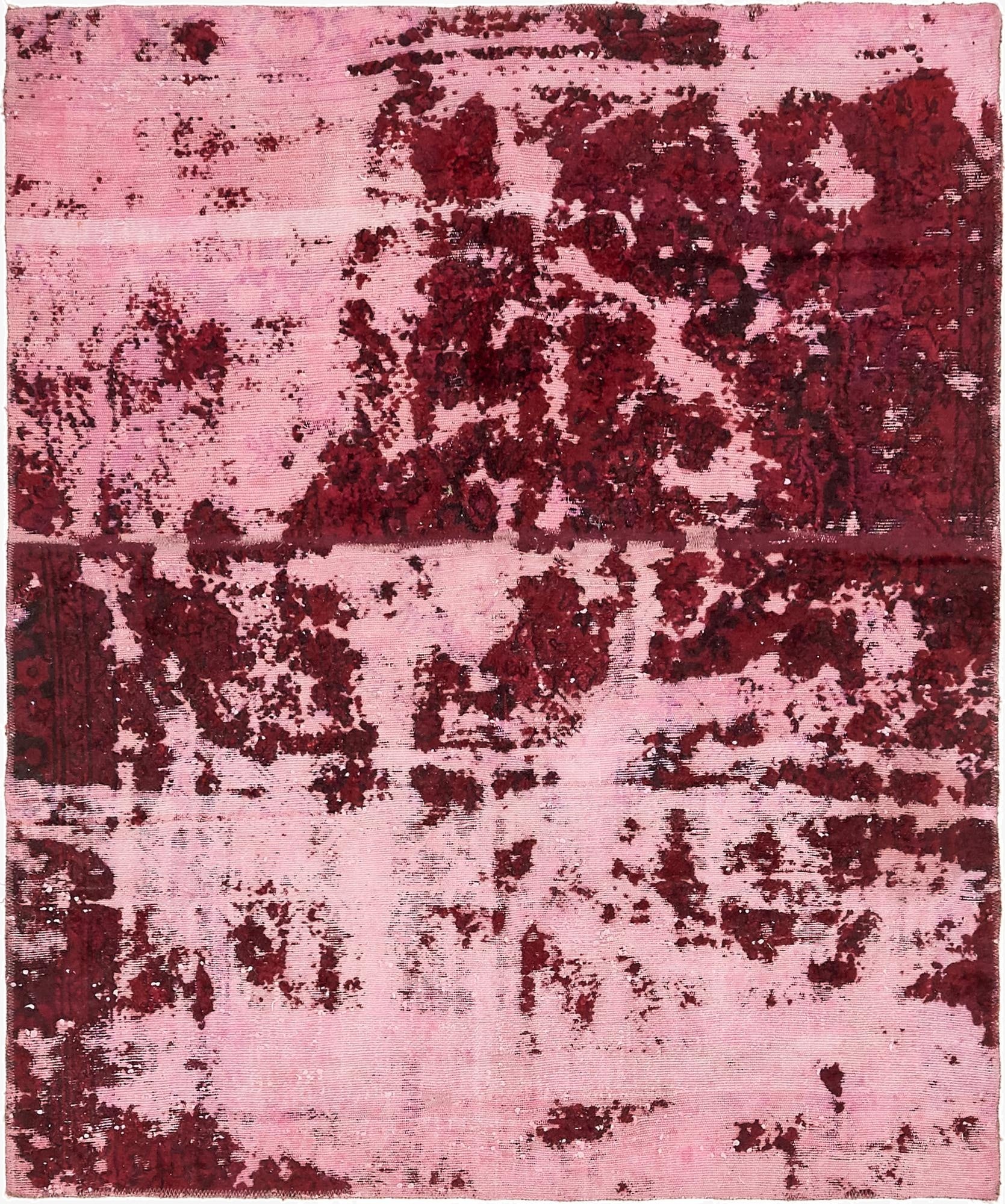 5' 3 x 6' 4  Hand Knotted Ultra Vintage Persian Wool Rug