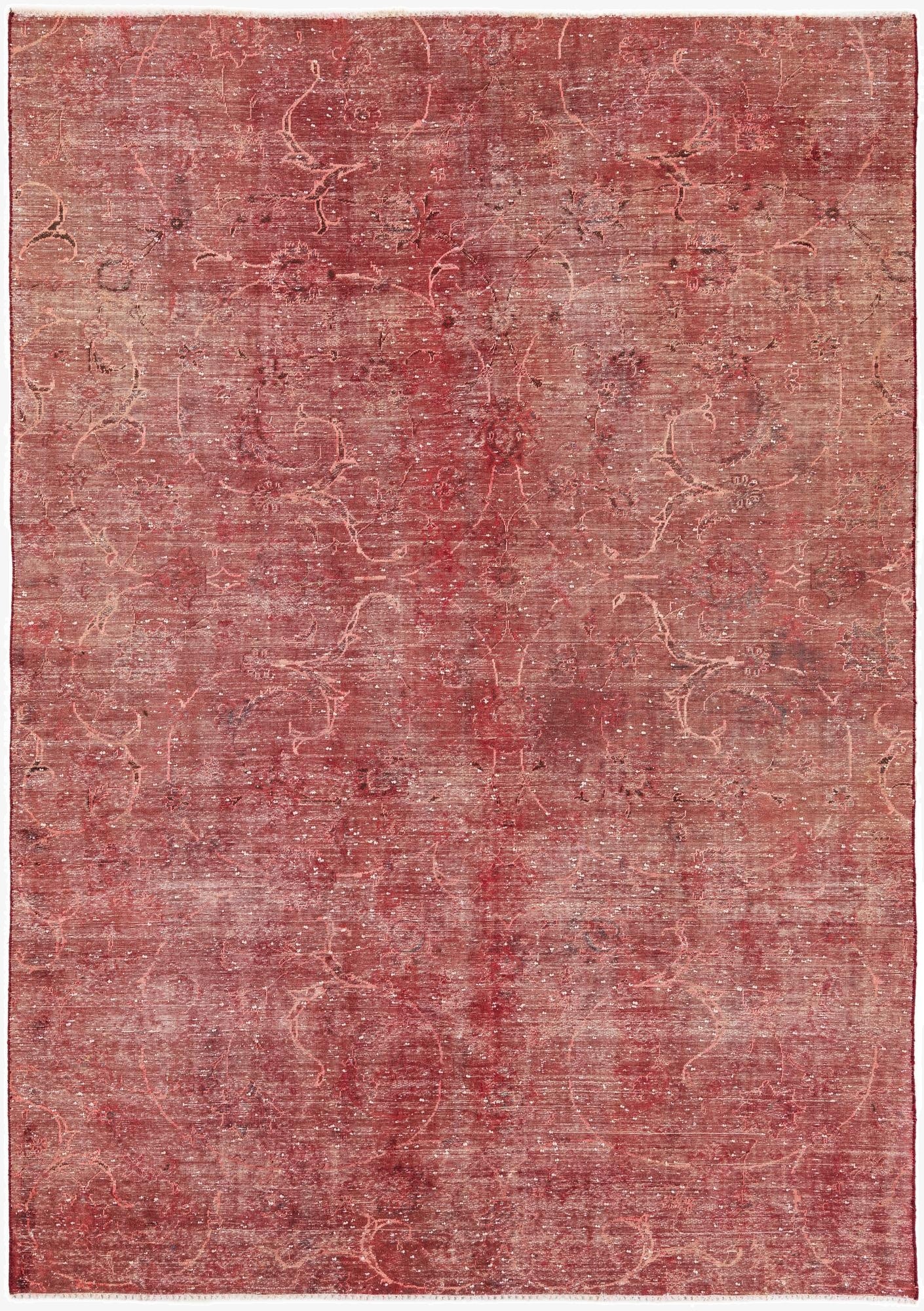 5' 10 x 8' 4 Hand Knotted Ultra Vintage Persian Wool Rug