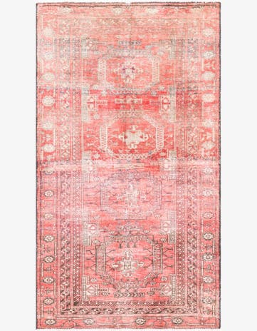 3' 5 x 5' 10 Hand Knotted Ultra Vintage Persian Wool Rug