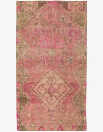 4' x 7' 4 Hand Knotted Ultra Vintage Persian Wool Rug