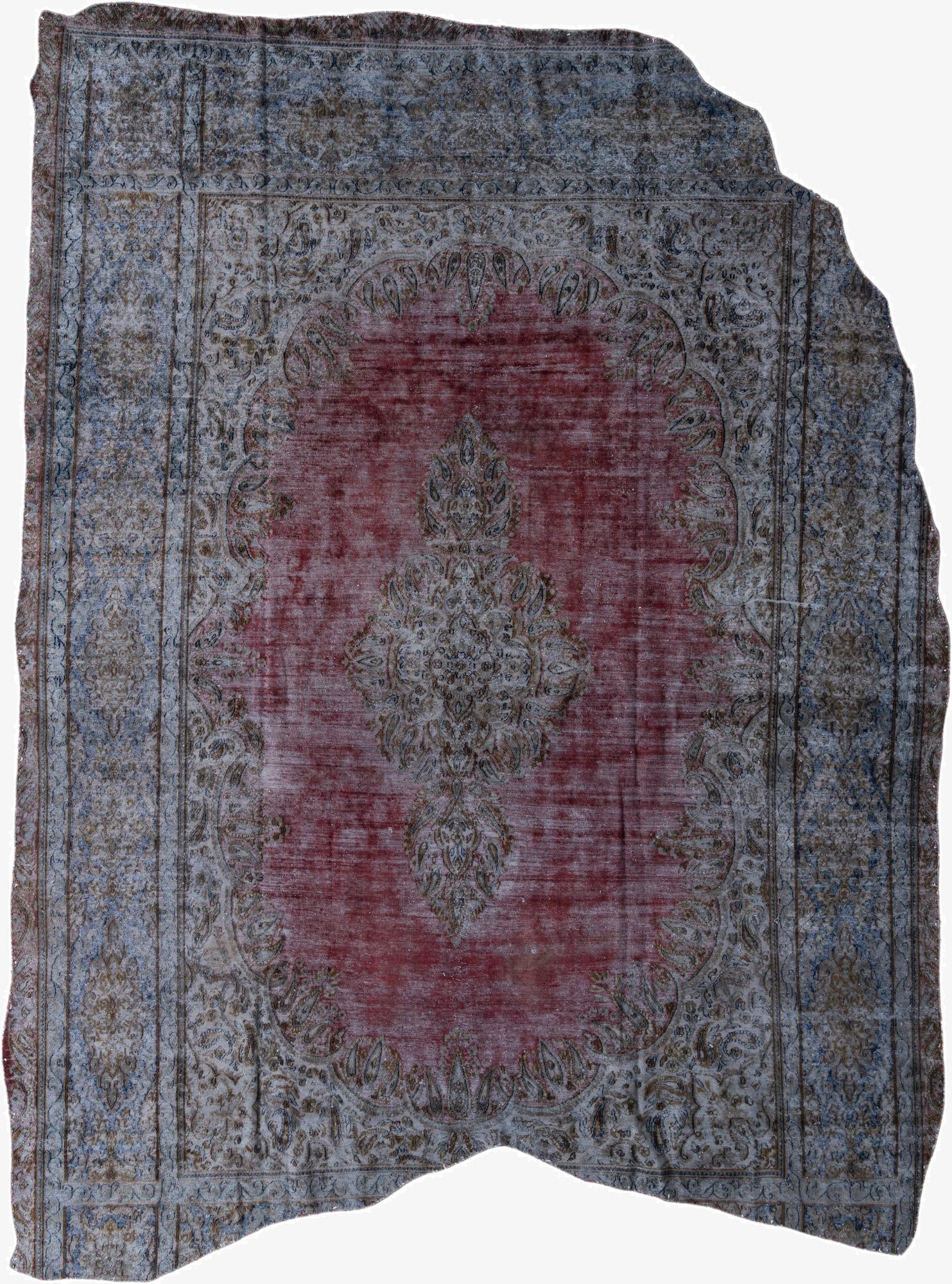 9' 3 x 11' 3  Hand Knotted Ultra Vintage Persian Wool Rug