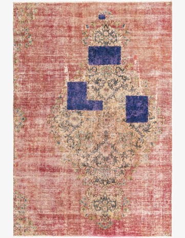 5' 3 x 7' 10 Hand Knotted Ultra Vintage Persian Wool Rug