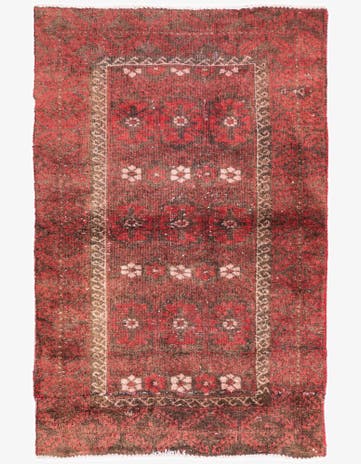 3' x 4' 6 Hand Knotted Ultra Vintage Persian Wool Rug