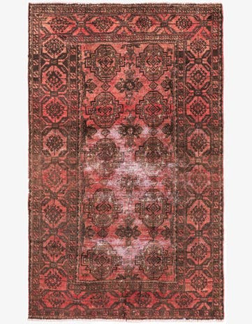 3' 2 x 5' 3 Hand Knotted Ultra Vintage Persian Wool Rug