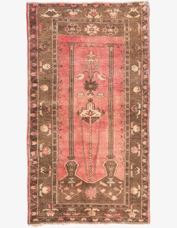 3' 3 x 5' 10 Hand Knotted Ultra Vintage Persian Wool Rug