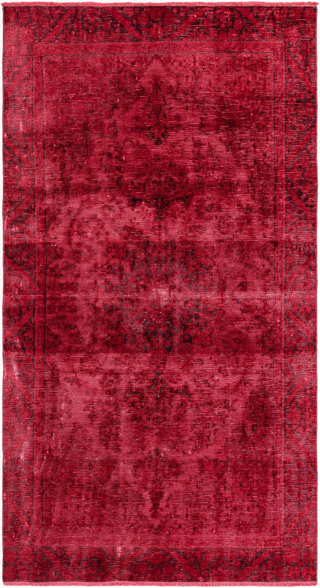 4' 4 x 7' 10  Hand Knotted Ultra Vintage Persian Wool Rug