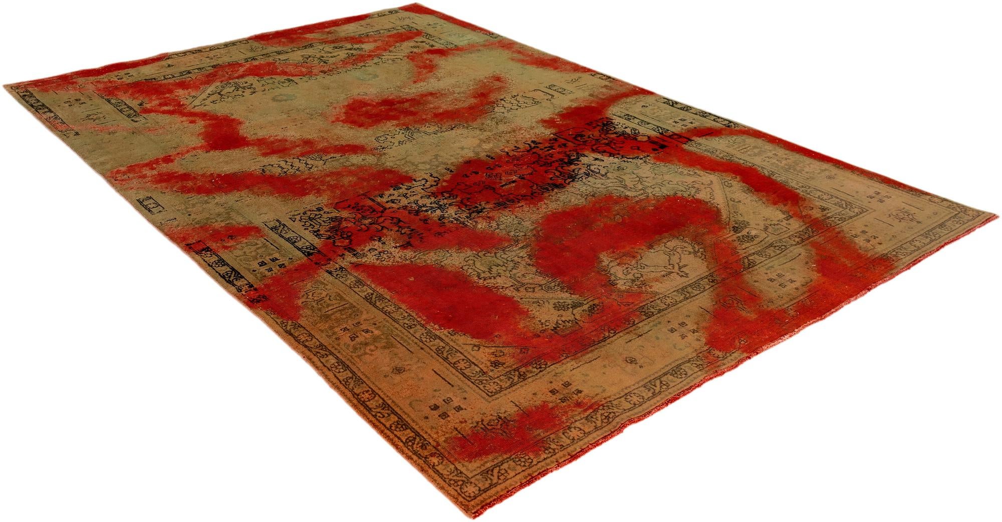 6' 4 x 9' 8 Vintage Royal Wool Rug