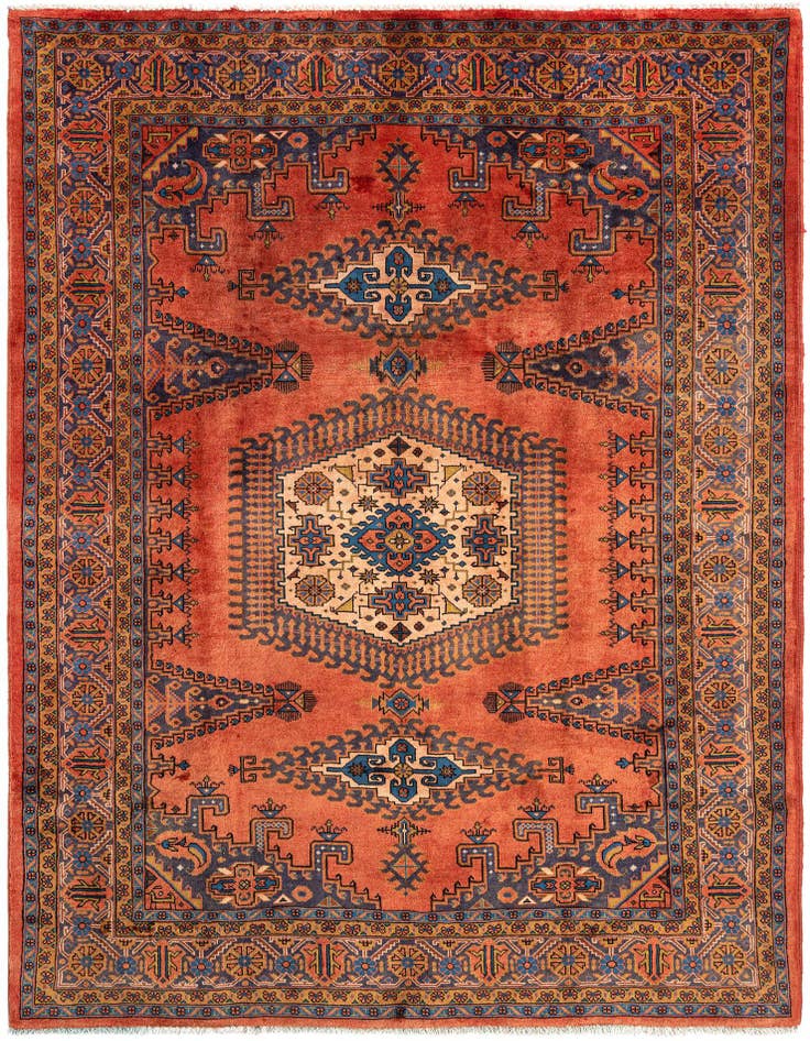 Detail image of 7' 1 x 9' 6 Viss Wool Rug