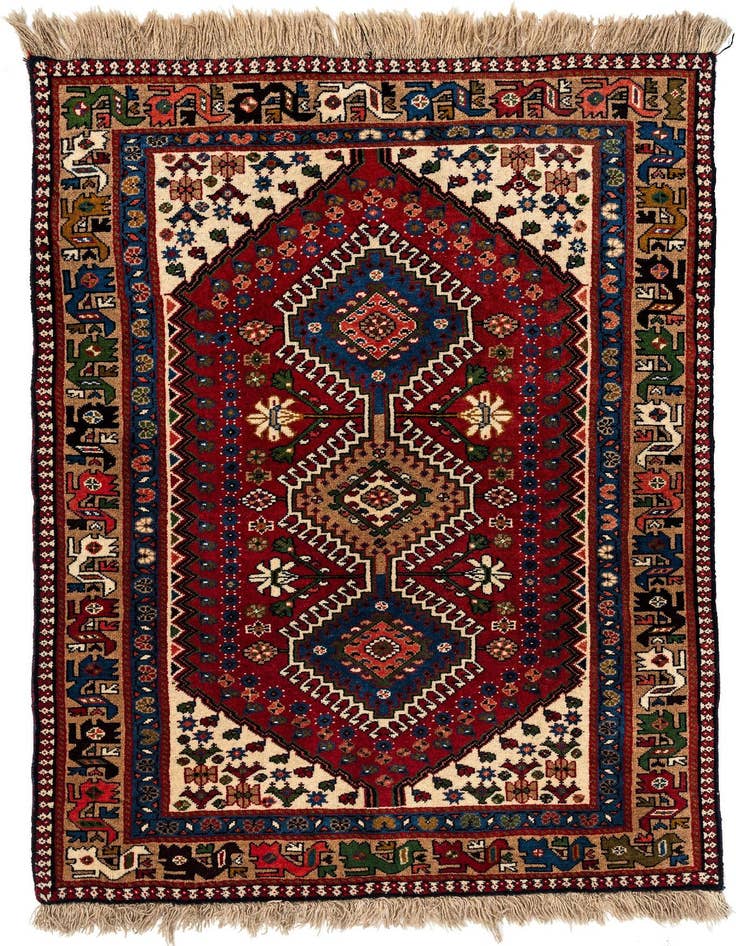 Detail image of 3' 5 x 5' Yalameh Rug