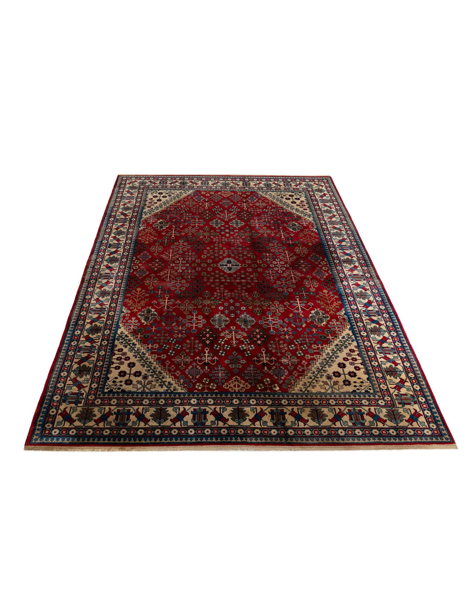 295cm x 415cm Hand Knotted Yalameh Wool Rug