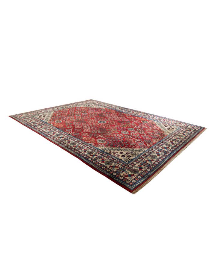 9' 9 x 13' 7 Hand Knotted Yalameh Wool Rug