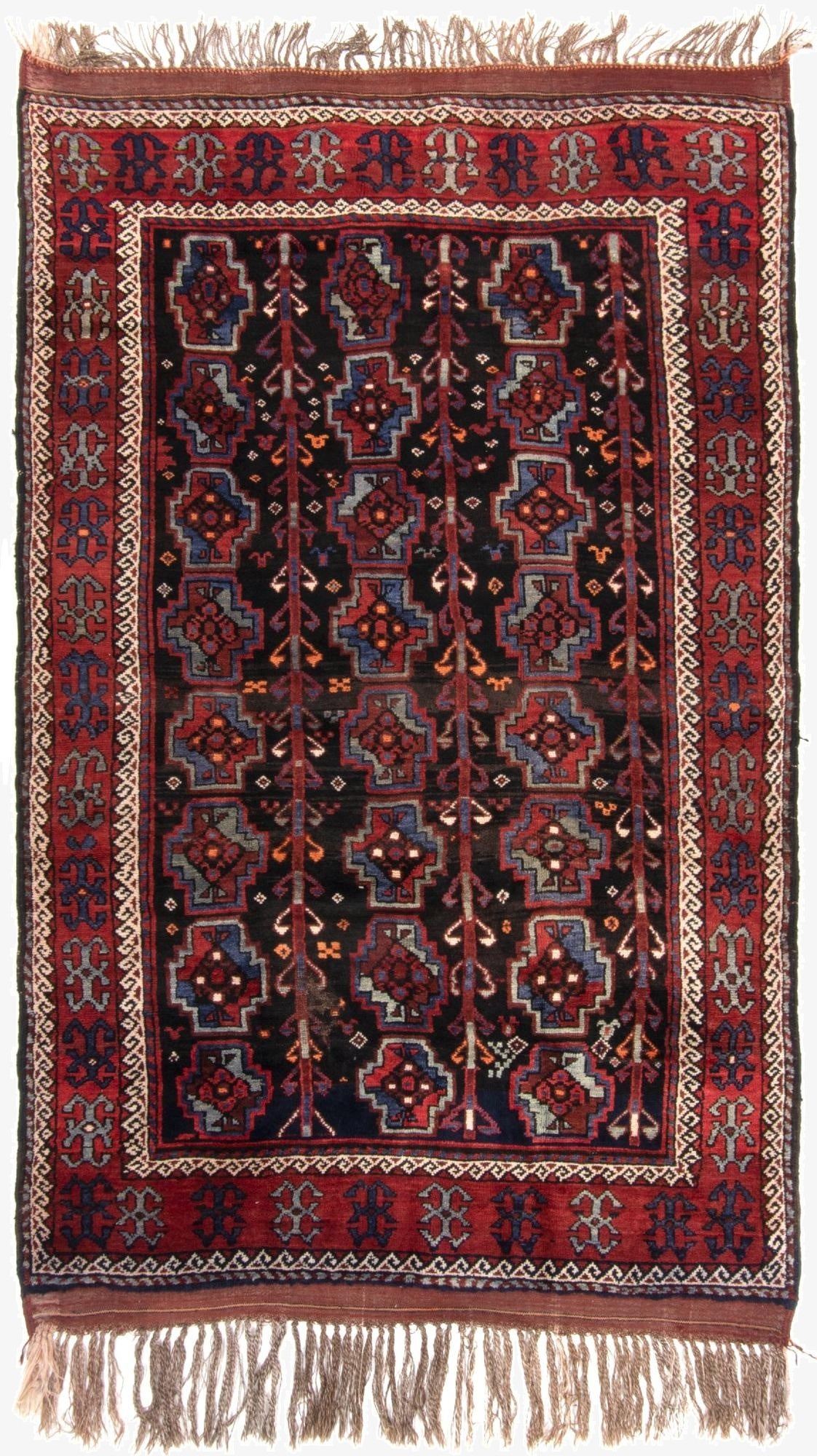 4' 8 x 7' 9  Hand Knotted Yalameh Persian Wool Rug
