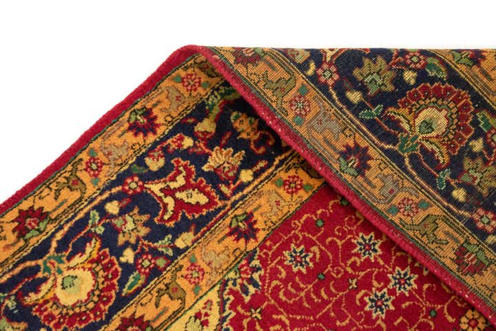 6' 6 x 10' 1 Hand Knotted Yazd Persian Wool Rug