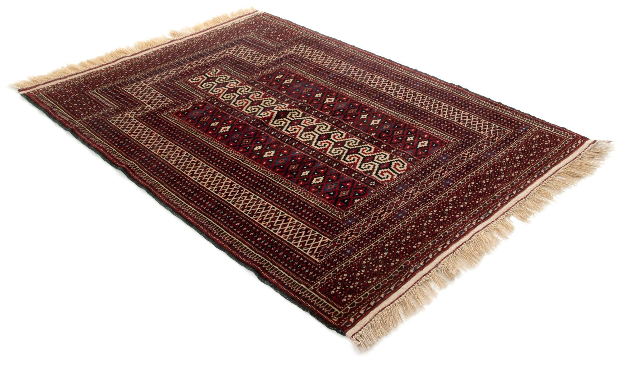 3' 3 x 4' 6 Hand Knotted Yomauth Persian Wool Rug