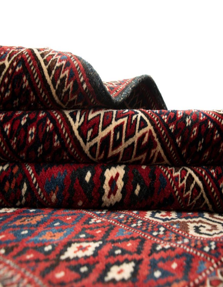 Detail image of 3' 3 x 4' 6  Hand Knotted Yomauth Persian Wool Rug