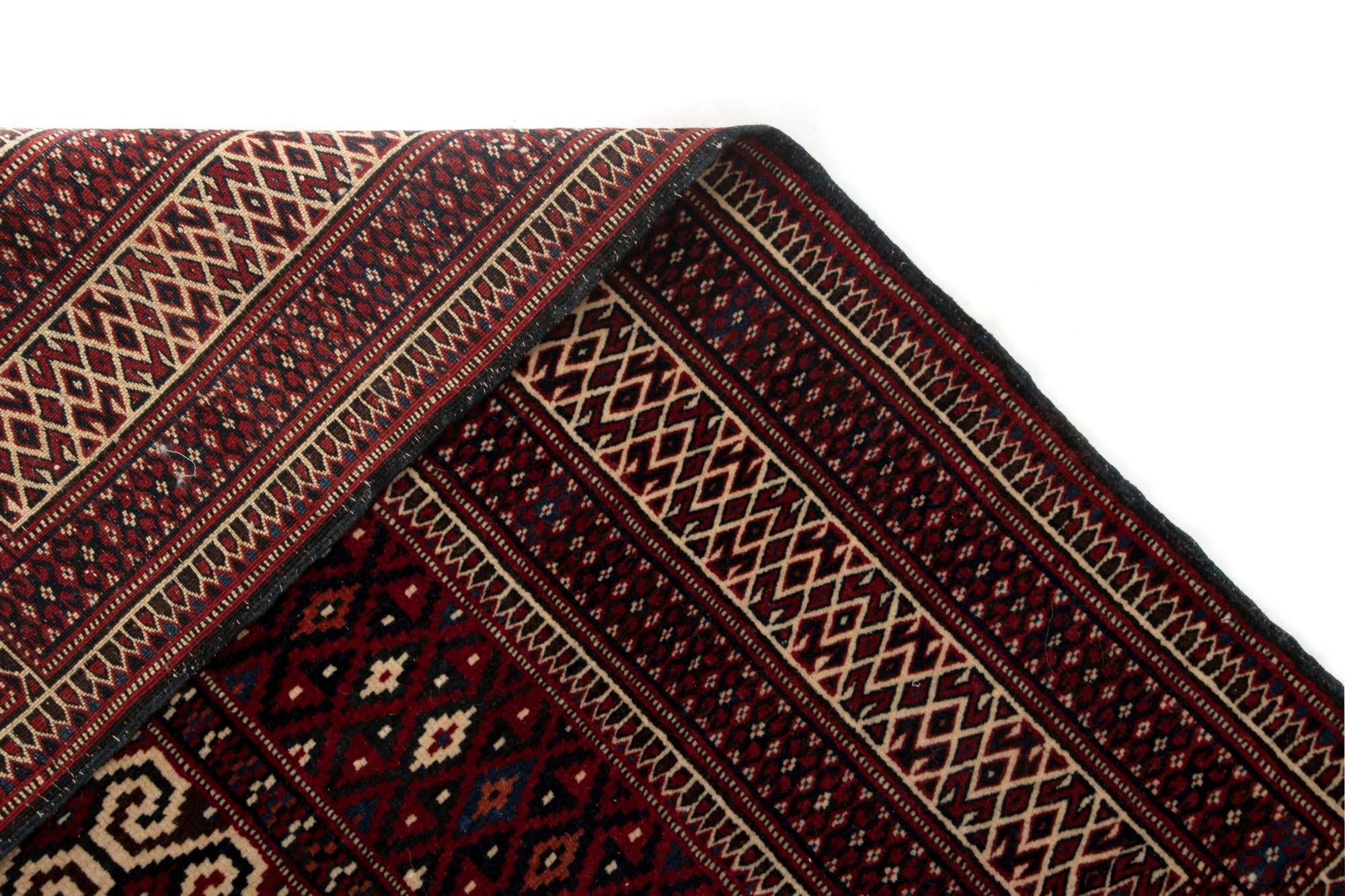 3' 3 x 4' 6 Hand Knotted Yomauth Persian Wool Rug
