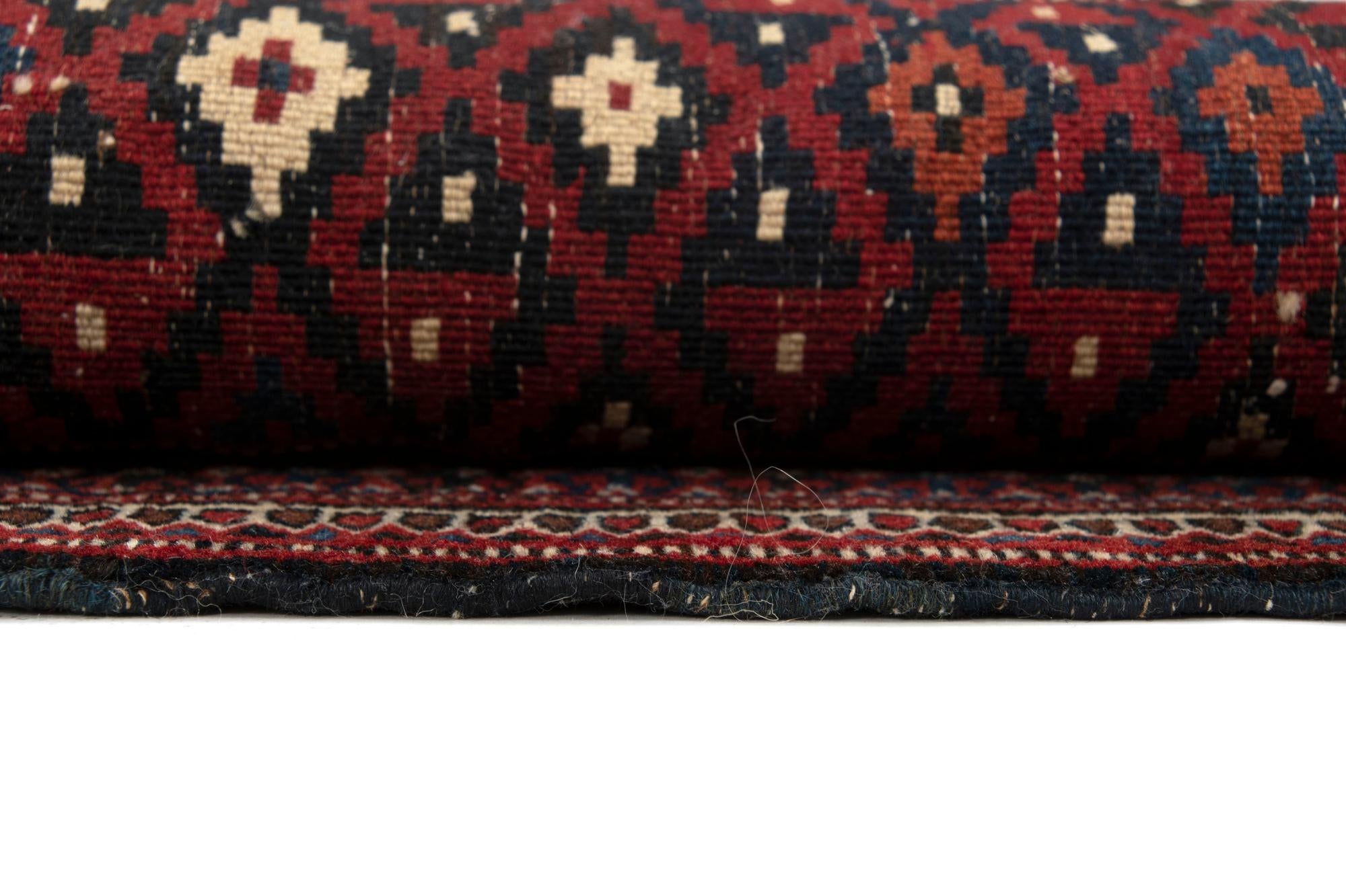 3' 3 x 4' 6 Hand Knotted Yomauth Persian Wool Rug