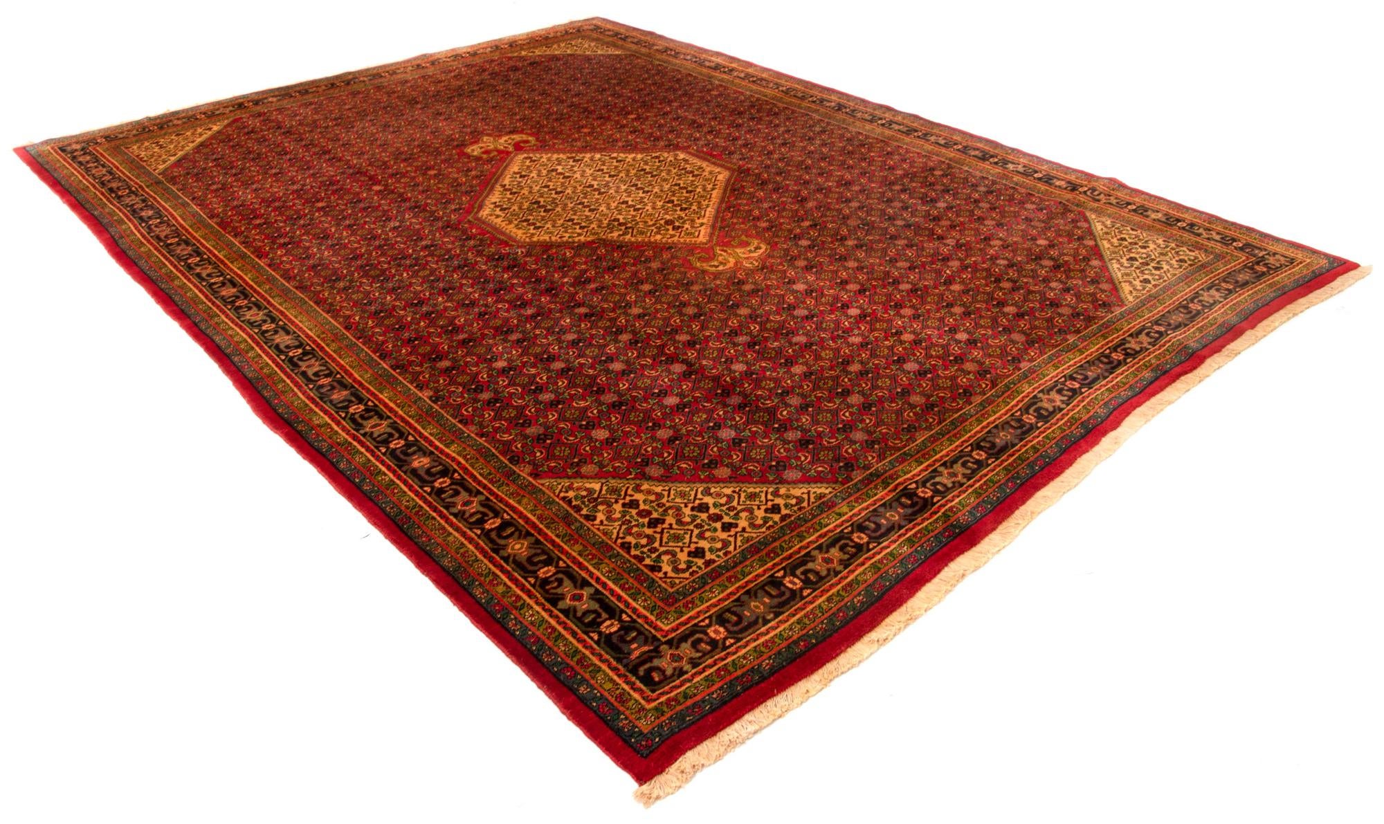 9' 10 x 12' 10 Hand Knotted Zanjan Persian Wool Rug