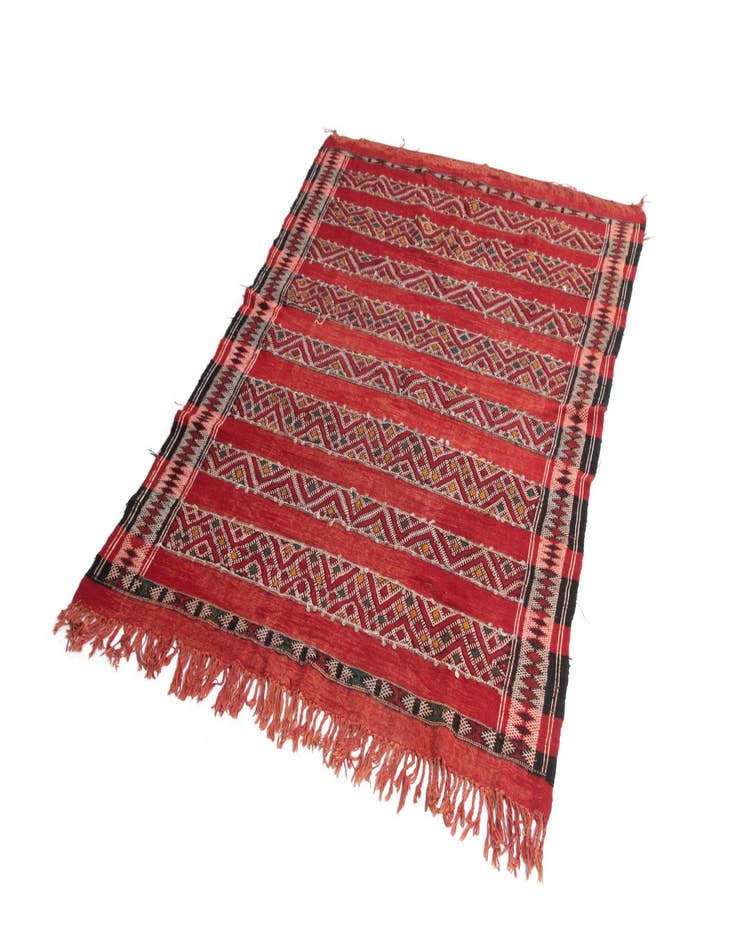 Detail image of 4' 7 x 6' 8 Zemour Kilim Rug