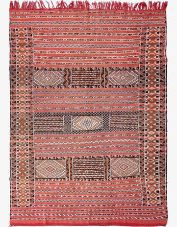 6' 11 x 9' 5 Zemour Kilim Rug